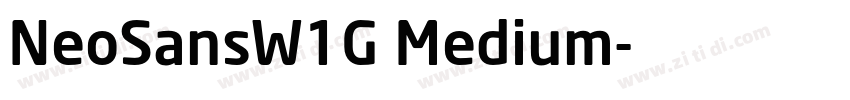 NeoSansW1G Medium字体转换